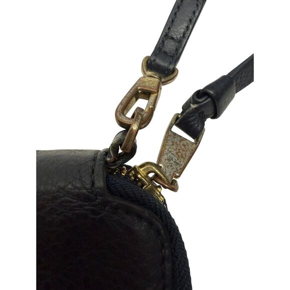 Tory Burch Navy Leather Wristlet Wallet - Picture 3 of 9